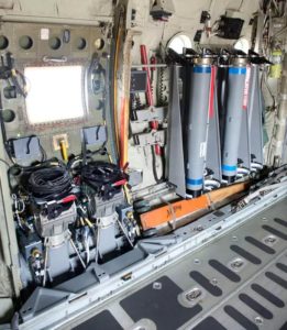 The inside of the Derringer door KC-130
